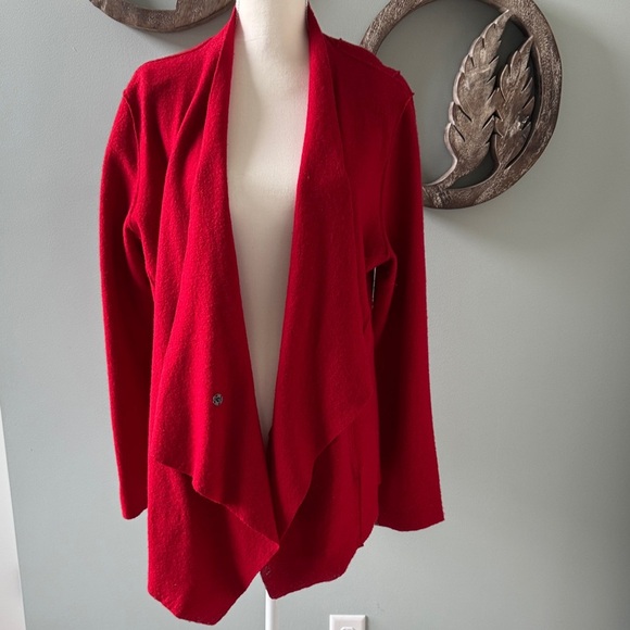 Eileen Fisher Vibrant Red Women's Cardigan XL - Picture 2 of 8